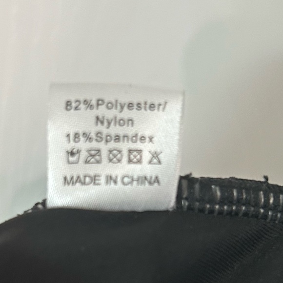 B2PRITY Black One Piece Cut Out V neck Ruffle V back Swim Suit Size 2XL Black - Picture 8 of 12